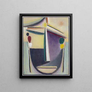 Alexej von Jawlensky - Abstract Head BlackYellowPurple.webp