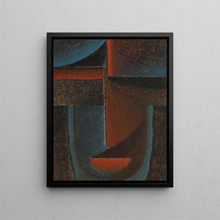 Alexej von Jawlensky - Abstrakter Kopf BlauRot Abstract Head BlueRed.webp