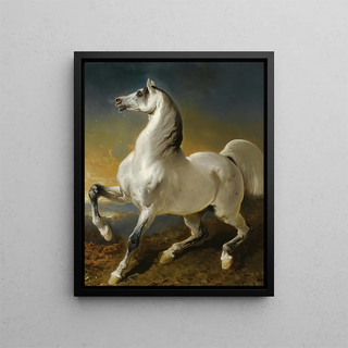 Alfred De Dreux - Etalon Gris Effray Par Lorage.webp