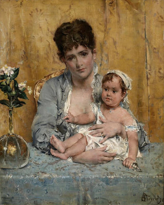 Alfred Stevens - Mother And Child.webp