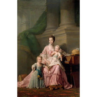 Allan Ramsay - Queen Charlotte with her Two Eldest Sons.webp