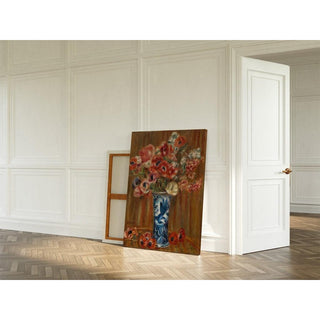 Anémones au Vase de Delft - Pierre-Auguste Renoir | Reproduction Tableau Décoration murale affiche copie
