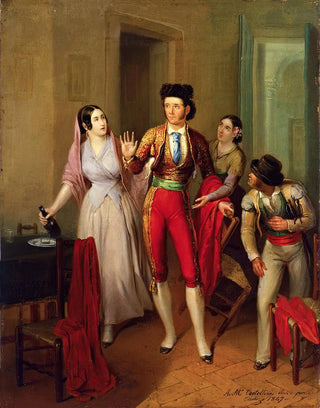 Angel Mara Cortellini Hernndez - Francisco Montes Paquiro before a Bullfight The Bullfighters Farewell.webp