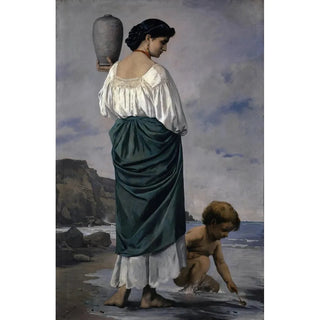 Anselm Feuerbach - At The Beach Fisher Maiden In Antium.webp