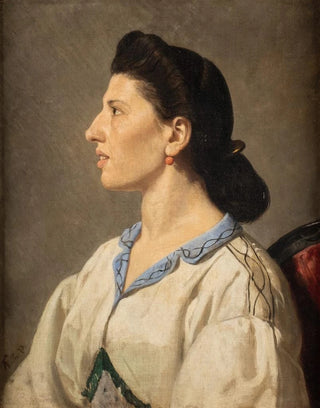 Anselm Feuerbach - Portrait of an Italian woman.webp