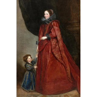 Anthony van Dyck - A Genoese Lady with Her Child.webp