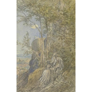 Anton Burger - Ascent to a castle ruin.webp