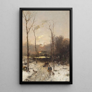 Anton Windmaier - Jger Im Winterwald.webp