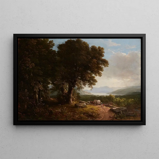 Asher Brown Durand - Landscape with Covered Wagon.webp