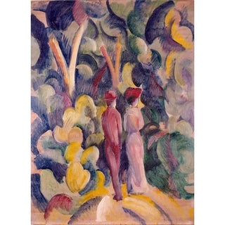 August Macke - Couple on the Forest Track.webp