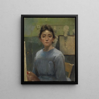 Augusta Roszmann - SelfPortrait in front of the Easel.webp