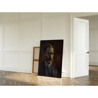 Autoportrait à la pipe - Vincent van Gogh | Reproduction Tableau Décoration murale affiche copie