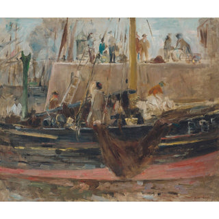 Bateaux à quai - Berthe Morisot