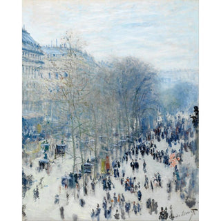 Boulevard des Capucines de Claude Monet | Reproduction Tableau Décoration murale affiche copie