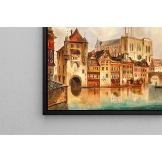Reproduction Canal près de la Cathédrale de Strasbourg par Ferdinand Lepie
