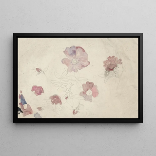 Carel Adolph Lion Cachet - Bloemenstudies in paars en roze.webp