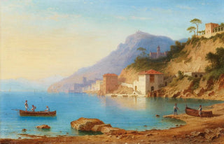 Carl Ernst Morgenstern - View Of The Amalfi Coast.webp