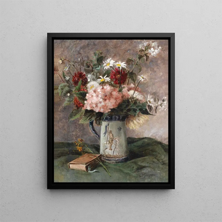 Charles Monginot - Blumenstck mit Buch.webp