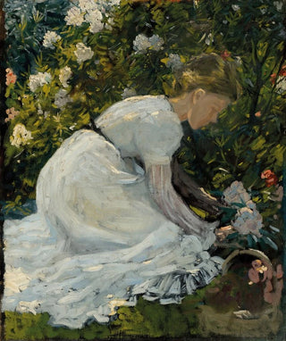 Charles Wellington Furse - Gathering flowers.webp