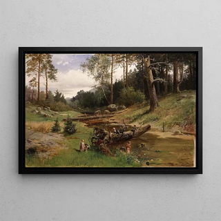 Charles XV of Sweden - By the Brook in the Forest.webp