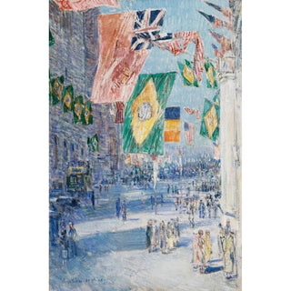 Childe Hassam - Avenue of the Allies Brazil Belgium.webp