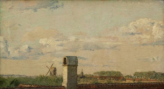 Christen Kbke - View from a Window in Toldbodvej Looking Towards the Citadel in Copenhagen.webp
