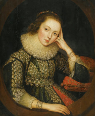 Circle of Robert Peake - Portrait Of A Lady Said To Be Mary Queen Of Scots.webp