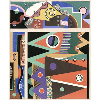Collection decors et couleurs Pl.03 - Georges Valmier | Reproduction Tableau Décoration murale affiche copie