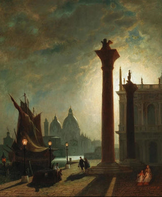 Conrad Hoff - Die Granitsulen auf der Piazzetta in Venedig.webp