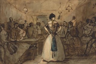 Constantin Guys - Officers And Courtesans In An Interior.webp
