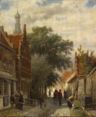 Cornelis Springer - Street in Enkhuizen.webp