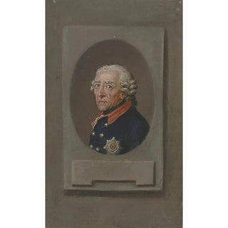 Daniel Nikolaus Chodowiecki - Brustbildnis Friedrichs des Groen im Oval rechteckig eingefasst.webp