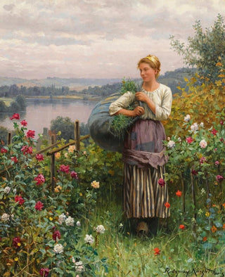 Daniel Ridgway Knight - The Rose Garden.webp