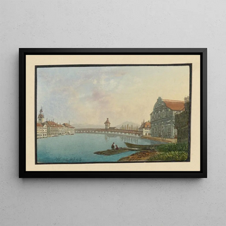 David Alois Schmid - Luzern lintrieur de Lucerne avec leglise des Jsuites.webp