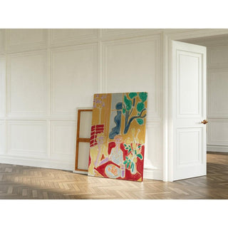 Deux Fillettes, Fond Jaune et Rouge - Henri Matisse | Reproduction Tableau Décoration murale affiche copie