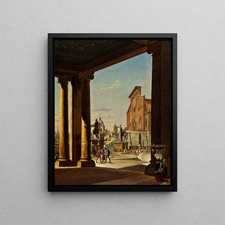 Ditlev Martens - The Capitol In Rome From The Colonnade Of The Palazzo Dei Conservatori.webp