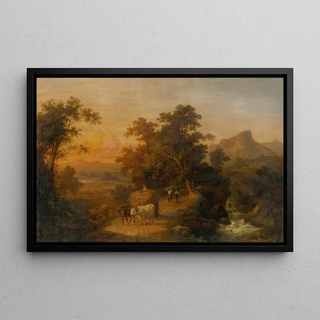 Domenico Bresolin - Landscape by the Sunset.webp