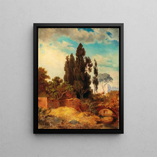 Edmund Von Wrndle - View Of The Villa Hadriana Tivoli.webp