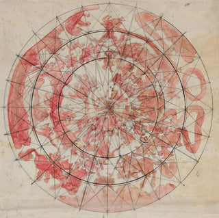 Study of composition with zodiac figures for the ceiling fresco of the Hours of the Chamber of the House of the Capitol of the State of Pennsylvania in Harrisburg - Edwin Austin Abbey