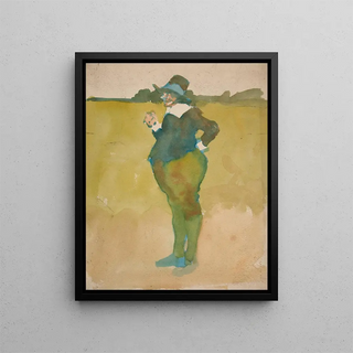 Edwin Austin Abbey - Fat man in landscape.webp