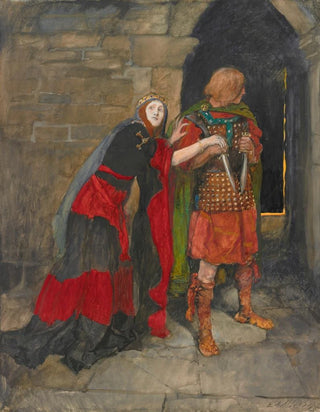 Edwin Austin Abbey - Lady Macbeth Infirm of purpose Give me the daggers Act II Scene II Macbeth.webp