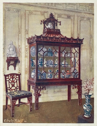Edwin Foley - Carved China case in Chippendales Chinese manner.webp