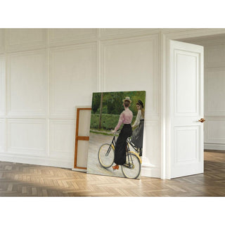 En balade à vélo un jour d'été - Paul Fischer | Reproduction Tableau Décoration murale affiche copie