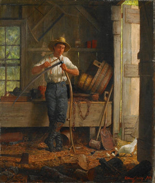 Enoch Wood Perry Jr - Inside a Barn.webp
