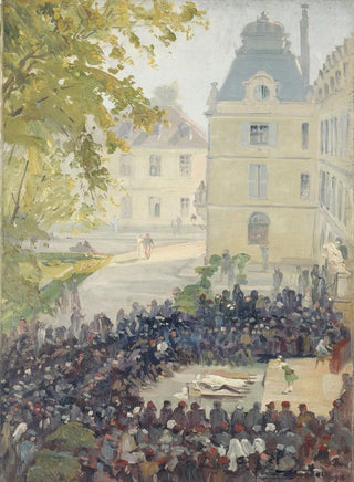 Ernest Boudet - Concert donn aux blesss dans la cour de lhpital militaire du ValdeGrce.webp