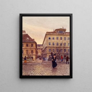 Ernst Graner - Der Getreidemarkt Und Die Papagenogasse In Wien.webp