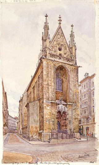 Erwin Pendl - The church Maria am Gestade in Vienna.webp