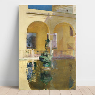 Reproduction Estanque de Charles V, Alcázar, Seville - Joaquín Sorolla