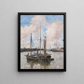 Eugne Boudin - Lentre du port de Trouville.webp