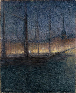Eugne Jansson - Evening in Kornhamnstorg Stockholm.webp